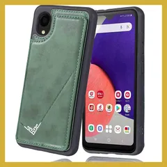 【Viesa】背面カバー ケース手帳型 互換性 Galaxy A23 5G/SC-56C/SCG18 対応 Samsung 背面型ケース (ダルグリーン) 軽・薄 持ちやすい、横置きスタンド機能 財布型 スマホバック?カバー サムスン ギャラクシーa23 5g