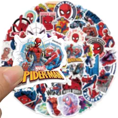 マーベル スパイダーマン ステッカー デコ 防水 シール50枚 匿名発送