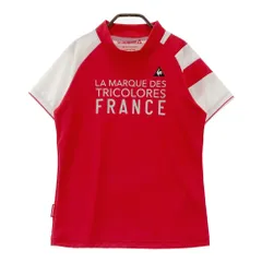 サイズ：L LE COQ GOLF ルコックゴルフ  ハイネック 半袖Tシャツ  レッド系 [240101766615] ゴルフウェア レディース ストスト