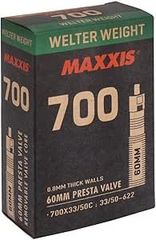 (最短即日発送) 　MAXXIS ウェルターウェイトチューブ 700x33-50 PV 60mm 0d 取り外し可能バルブコア (RVC)  送料無料