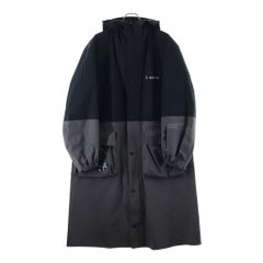 MONCLER (モンクレール) MONCLER GENIUS FRAGMENT モンクレール ジーニアス フラグメント Nembus Coat ロング コート ナイロン ブラック/グレー