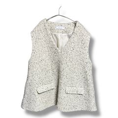 ella_selectshop chocochip boa vest - メルカリ