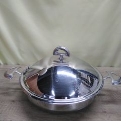 【USED】Amway Queen 中華鍋　18-8 15014 両手鍋 USED】Amway Queen 中華鍋 18-8 15014 両手鍋 - メルカリ