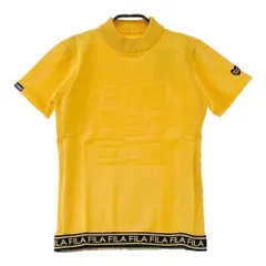 サイズ：M FILA GOLF フィラゴルフ 791-600 ハイネック半袖ニット  イエロー系 [240101764835] ゴルフウェア レディース ストスト