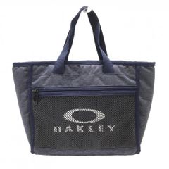 超 상태좋음 オークリー カートバッグ 杢ネイビー×ネイビー フロントロゴ 内外ポケット ゴルフ Oakley