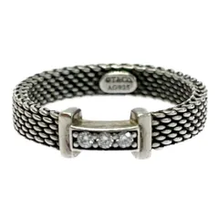 【中古】TIFFANY&Co. ティファニー ダイヤモンド サマセットリング 2.2g 925刻印 618716 リング・指輪