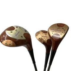 HONMA HIGH-POWERD M-43 ヒロ・ホンマ ハイパワード  パーシモン BORON S-1 ゴルフクラブ 3・4・番手不明 計3本セット ジャンクW11541687