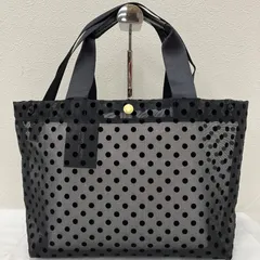 8092【美品】 FACTORY OMOTO　ファクトリーオモト　 ハンドバッグ　2way　ショルダーバッグ　 チュール　ドット　水玉　ブラック系　黒　 タグ付き　レディース