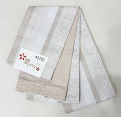 訪問着 着物 単品 合繊 仕立て上がり 絵羽柄 黄みがかった上品な
