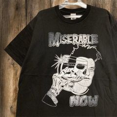 バンド Tシャツ ミスフィッツ　MISFITS ミゼラブル スカル アート　バー　ドランカー 黒 -  XLサイズ 古着 ビンテージ used vintage  p10