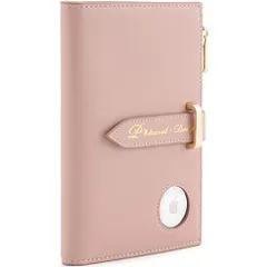 [BFYSYO] Airtag Passport Holder, RFID Travel Passport Wallet, Family Passport Holder, Ladies Bifold Air Tag Wallets, Slim Leat送料無料