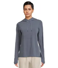 エルエルビーン レディース トップス シャツ 長袖 Llbean Everyday SunSmartR LongSleeve Hooded Pullover Nautical Navy ネイビー