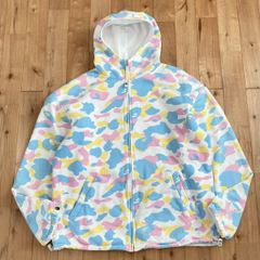 ★リバーシブル★ マルチカモ パーカー Lサイズ a bathing ape BAPE zip hoodie cotton candy camo multi camo エイプ ベイプ NIGO z596