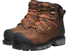 キーン メンズ シューズ ブーツ・レインブーツ Keen Utility Camden 6 Waterproof Internal Met Comp Toe Leather BrownB ブラウン