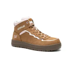 キャタピラー レディース シューズ スニーカー Caterpillar Streamline Court Mid Composite Toe Sundance Nubuck