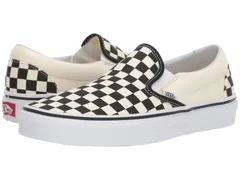 バンズ メンズ シューズ スニーカー Vans Classic SlipOn Checkerboard Black and White ホワイト