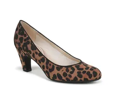ライフストライド レディース シューズ パンプス プラスサイズ LifeStride Parigi Plus Pump Light BrownBlack Leopard Print ブラック