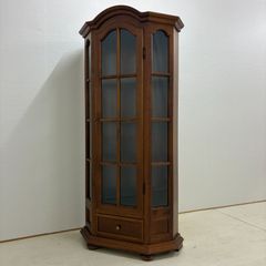 【カリモク】茶棚　水屋箪笥　飾り棚　キャビネット　茶箪笥　食器棚　古民家　和室 カリモク】茶棚 水屋箪笥 飾り棚 キャビネット 茶箪笥 食器棚 古民家