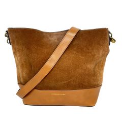 POLObyRalphLauren(ポロラルフローレン) ショルダーバッグ - ダークブラウン×ブラウン ストラップ着脱可 レザー