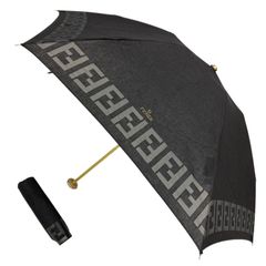 FENDI フェンディ 傘 60cm 8本骨 ブラック×ゴールド - メルカリ