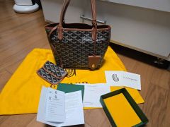 新品・未使用(クリップ付)GOYARD ゴヤール アンジュミニ ブラウン 正規