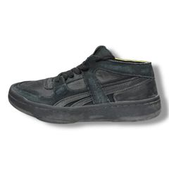 未使用 HED MAYNER × Reebok BB5600 Cut Sneakers レザースニーカー シューズ ヘドメイナー × リーボック RMIA06TC99LEA0011000 ブラック 25cm （1400MG）