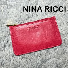 NINA RICCI ニナリッチ コインケース 小銭入れ ポーチ レザー レッド