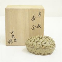 値下げ）高取焼 亀井味楽 即中斎書付 捻梅香合 共箱 - メルカリ