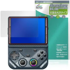 AISLPCR RG43V レトロゲーム機 保護フィルム OverLay 抗菌 Brilliant for ゲームコンソール Hydro Ag+ 抗菌 抗ウイルス 高光沢