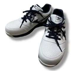 美品 MIZUNO ミズノ FIGA210001 オールマイティ LSII 11L 安全靴 セーフティシューズ スニーカー メンズ サイズ27.5cm ホワイト×ネイビー ゴーゴー古着久喜倉庫店 56 No.K2748