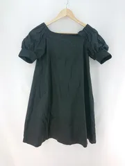 ◇ Θ ドレステリア DRESSTERIOR パフスリーブワンピース ブラック系 36 レディース E  【1607310006297】