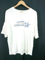 ◇ ⊂ コンバース CONVERSE オールスター ロゴTシャツ 綿100% ホワイト系 メンズ M E 【1608190038347】