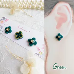 ꕤ୭*3点アソート ピアス イヤリング グリーン