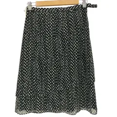 ハナエモリ HANAE MORI ドット柄 ポリティアードスカート レディース  W69