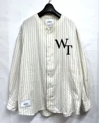 WTAPS｜ダブルタップス LEAGUE/LS/COTTON.FLANNEL.STRIPE ストライプ ベースボールシャツ