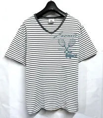 LACOSTE｜ラコステ  ボーダー Vネック Tシャツ