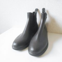 Meduse メデュース レインブーツ フランス製 39 24,5~25cm ブラウン サイドゴア ショート ジュニア boy キッズ