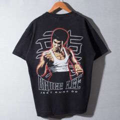 90s USA 企画 1997年製 ブルース・リー Bruce Lee Tシャツ L ブラック タルテックス TULTEX ヴィンテージ ムービー 映画 ドラゴン危機一発 ストリート アメカジ アメリカ 古着 d3009