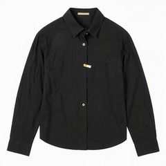 COMME CA DU MODE コムサ 長袖シャツ 37 ブラック