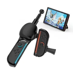 【新品】 EJGAME Switch 2 専用 Joy-Con 2釣り竿 フィッシングロッドコントローラー ギア式リアルリール巻き取り音で臨場感UP 体感操作 振動&サウンド対応 釣りスピリッツ/Bass Pro Shops 完全対応 リアルな釣り体感を再 0