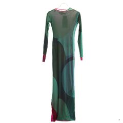 PAULA CANOVAS DEL VAS パウラカノバスデルヴァス レイヤードシアーワンピース グリーン S