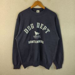 DOG DEPT ドッグデプト スウェット ロゴ Lサイズ ネイビー メンズ 古着 アメカジ レトロ