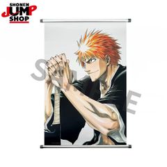 BLEACH ブリーチ 黒崎一護 SHONEN タペストリー 掛け軸 約44×64cm JUMP