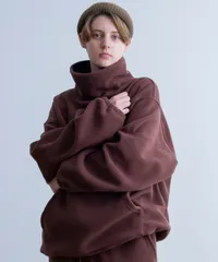 -新品- 【Universal Style Wear】 double fleece high neck (brown) | ユニバーサルスタイルウェア フリース ハイネック ポリエステル 633504