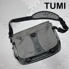 TUMI トゥミ ビジネスバッグ メッセンジャーバッグ ショルダーバッグ フラップ バリスティックナイロン グレー A4 PC収納