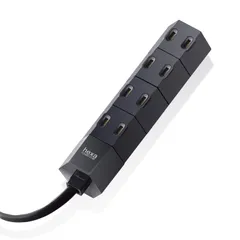 エレコム 電源タップ 回転式 hexa コンパクト 4個口 1m ブラック T-HX7-2410BK [ブラック] [1m] [4個口]