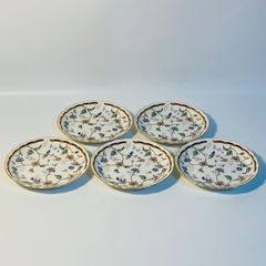 NARUMI CHINA 鳴海製陶 ナルミ 中皿 丸皿 浅皿 5客セット 花柄 送料込み フォロー割 クーポンご利用可能 お値引き交渉可能 一点限り