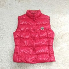 モンクレール MONCLER ダウンベスト ナイロン ピンク 0 - メルカリ
