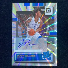 Jaylin Williams ジェイリン・ウィリアムズ Panini Donruss 2022-23 /99 Refractor RC Auto 直筆 サイン Thunder サンダー