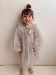 韓国子供服 リボン チュールドレス 誕生日 セレモニー 女の子 ベビー